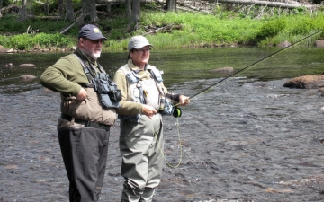 Fishing at Beaver Brook