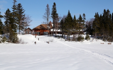 View Of The Main Cedar Lodge