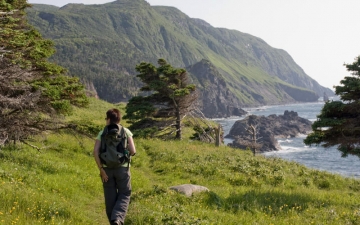 Hiking the spectacular shoreline of Newfoundland give you great memories